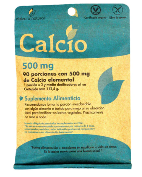 Calcio Dulzura Natural 500 mg