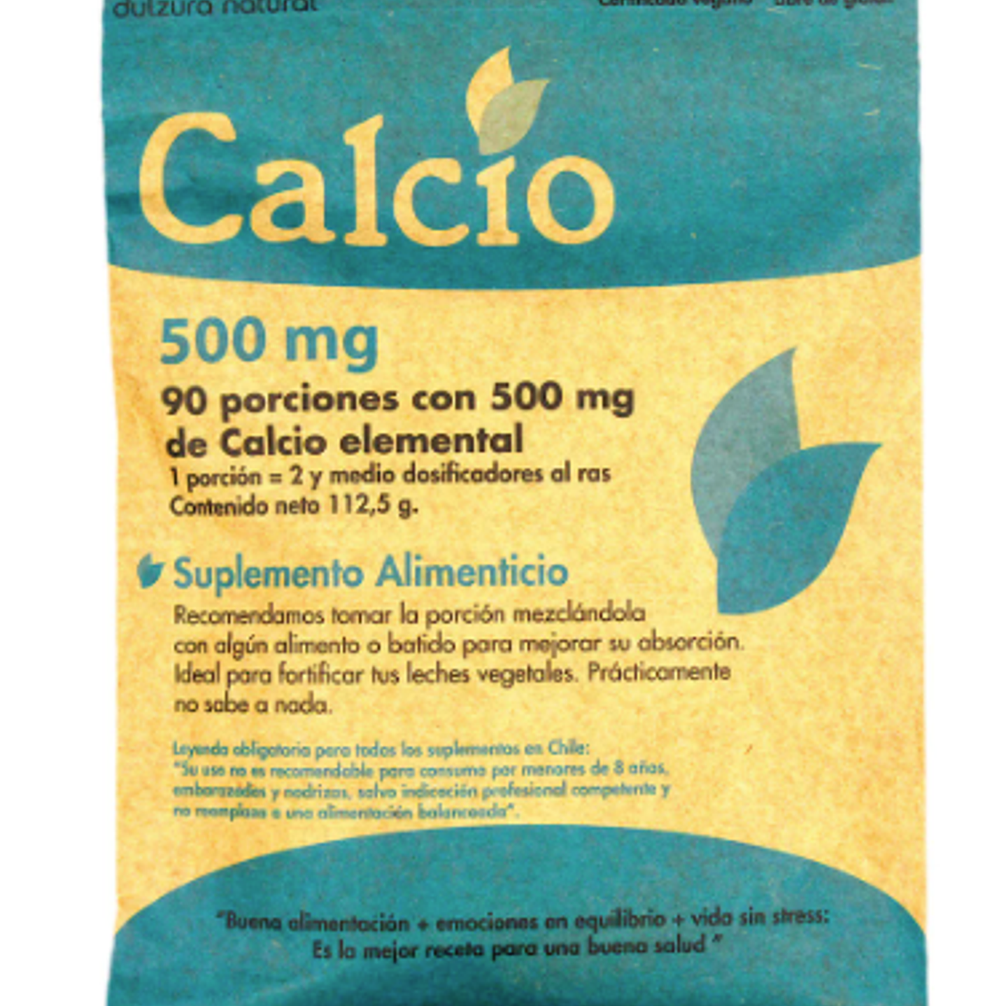 Calcio Dulzura Natural 500 mg 1