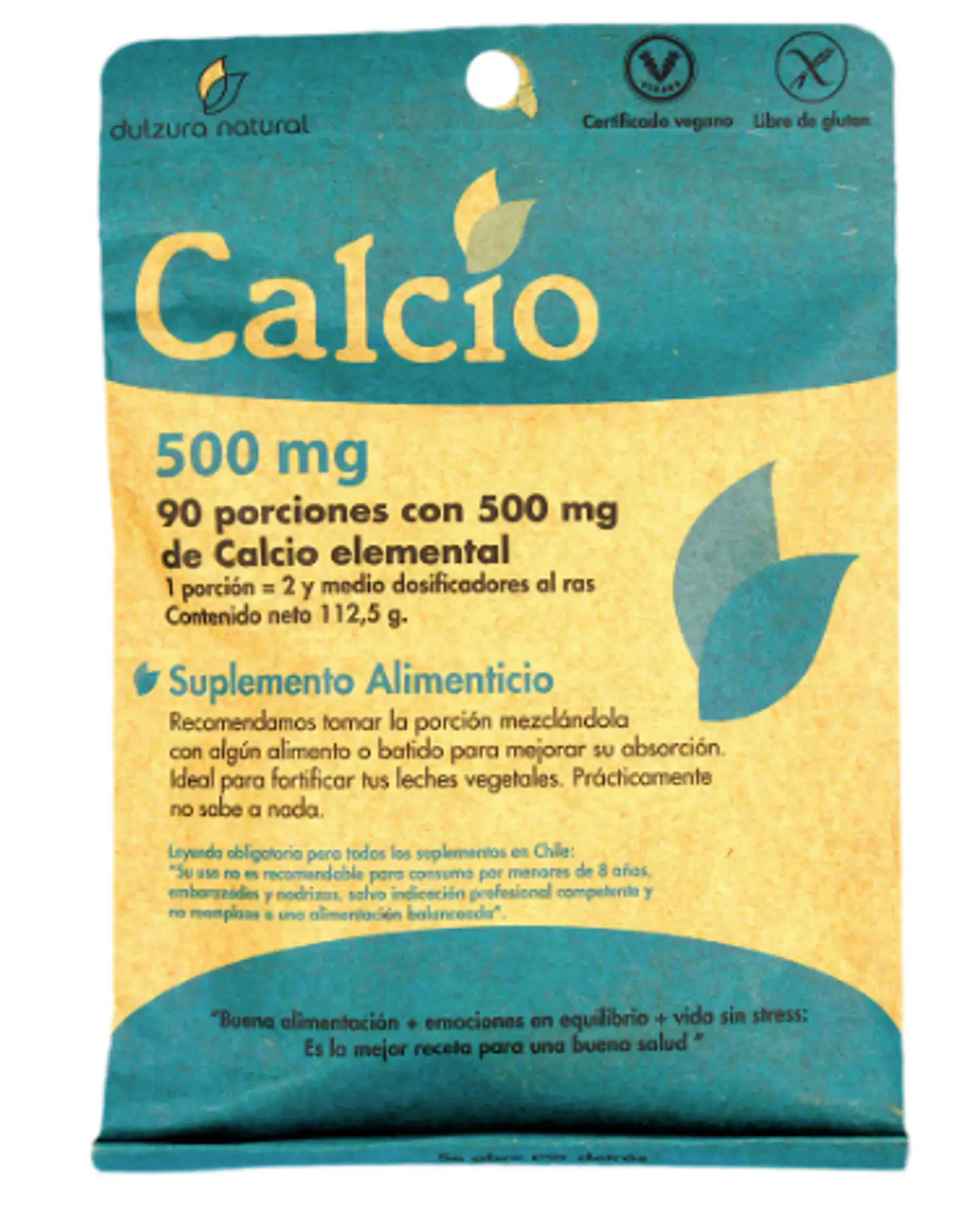 Calcio Dulzura Natural 500 mg 1