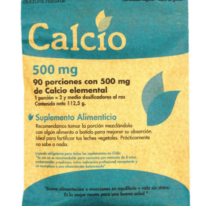 Calcio Dulzura Natural 500 mg 1