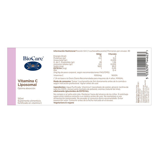 vitamina c liposomal - Biocare