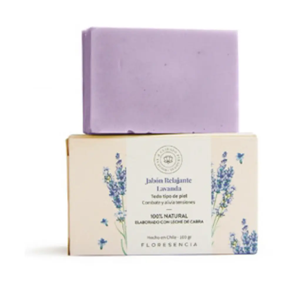 Jabón Relajante de Leche de Cabra y Lavanda, 100 gr. 1