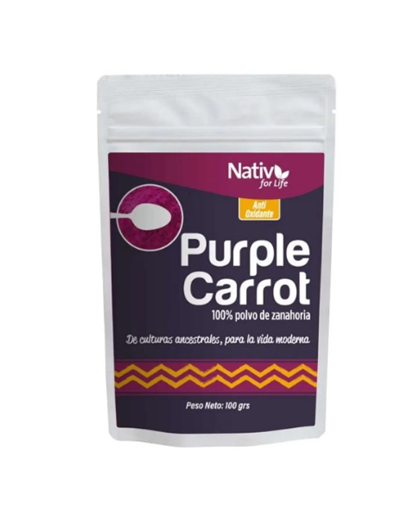Nativ for Life - Zanahoria morada en polvo 100gr 1