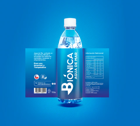 Agua de mar 100% 1 litro  Agua Bionica