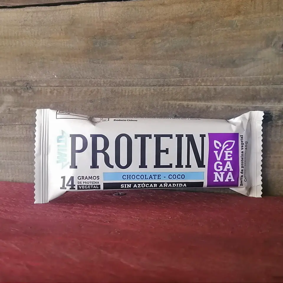 Barra de cereal  VEGANA CHOCOLATE COCO WILD PROTEIN display 5 unidades 2