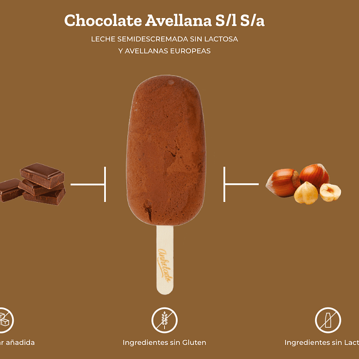 Chocolate Avellana sin lactosa Anhelados 