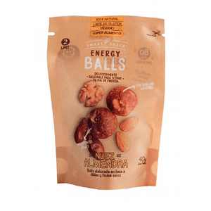 Bolitas energéticas nuez almendra 40 grs Marca Smart Snack