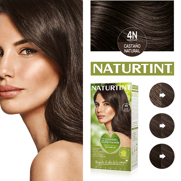 Tintura de pelo 4N - Naturtint