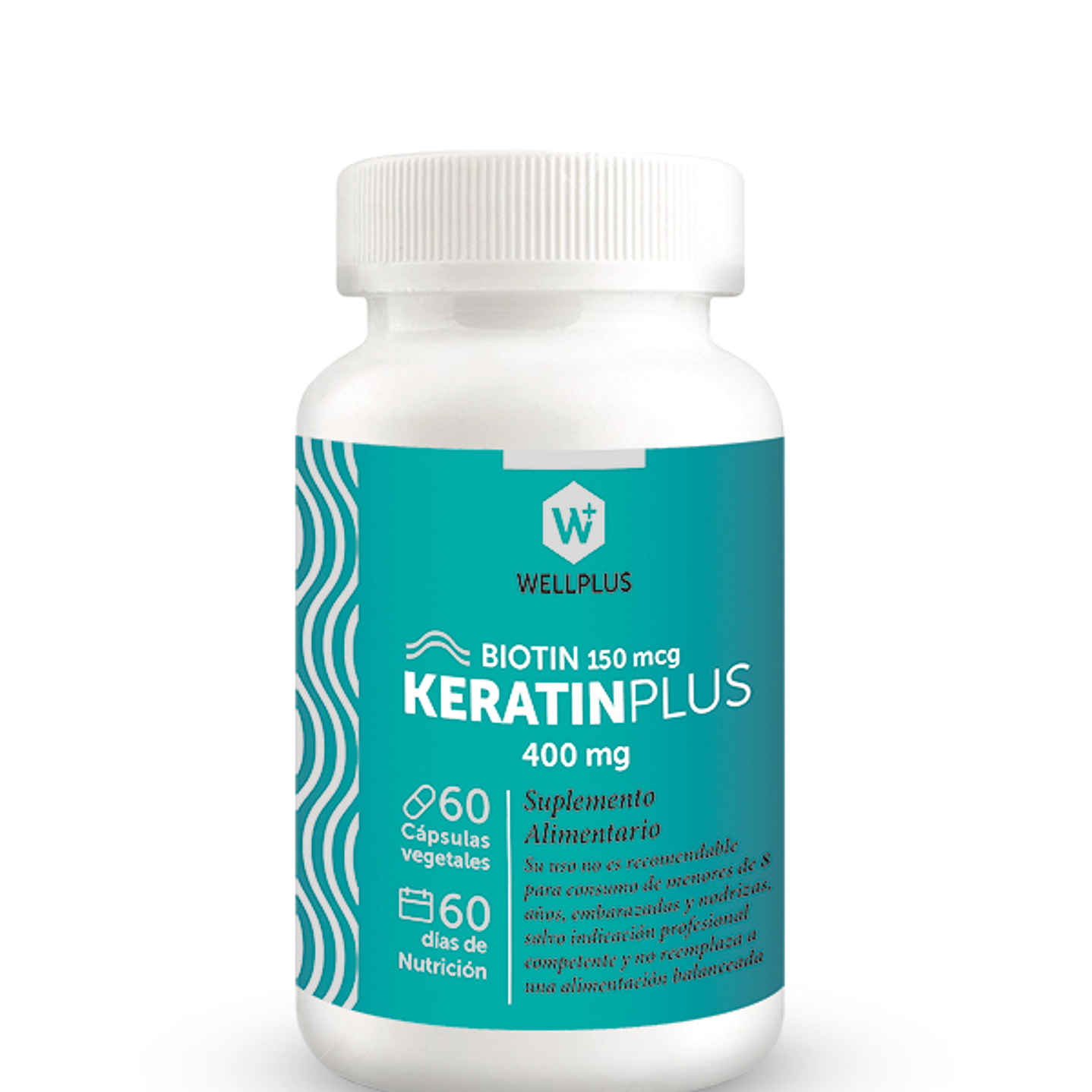 Keratin Plus 60 capsulas - Wellplus 1