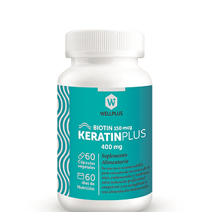 Keratin Plus 60 capsulas - Wellplus