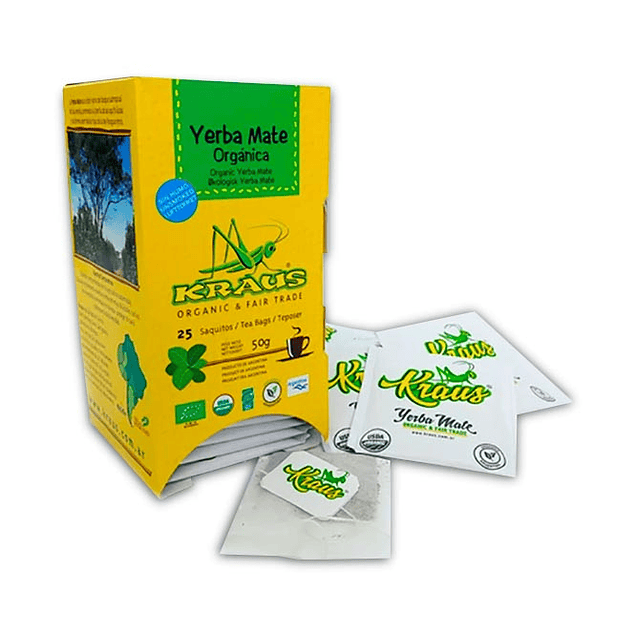 yerba mate orgánica 25 sobres - Kraus