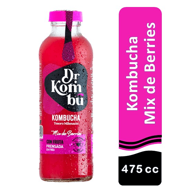 Kombucha mix de berries 475cc - Dr Kombu