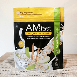 Alimento de avena Manzana canela 80g - Am Fast