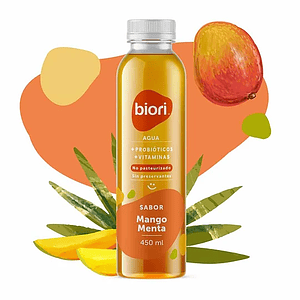 Agua probiotica de Mango Menta 450ml - Biori