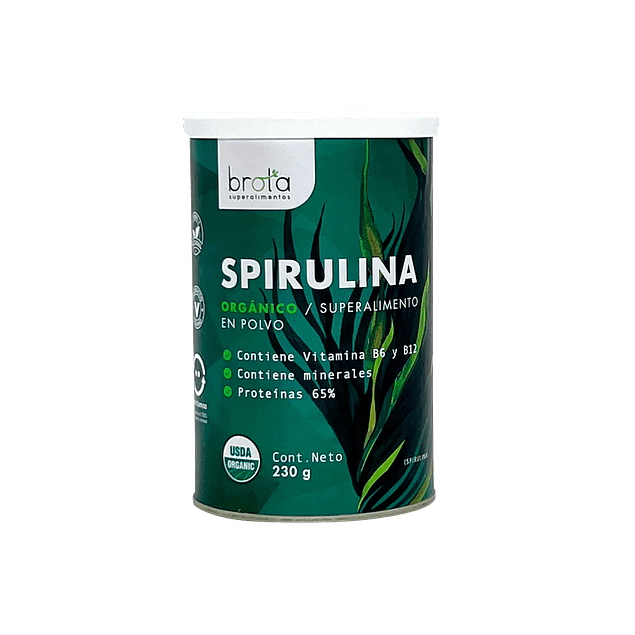 SPIRULINA GREEN POWER polvo 230 G BROTA