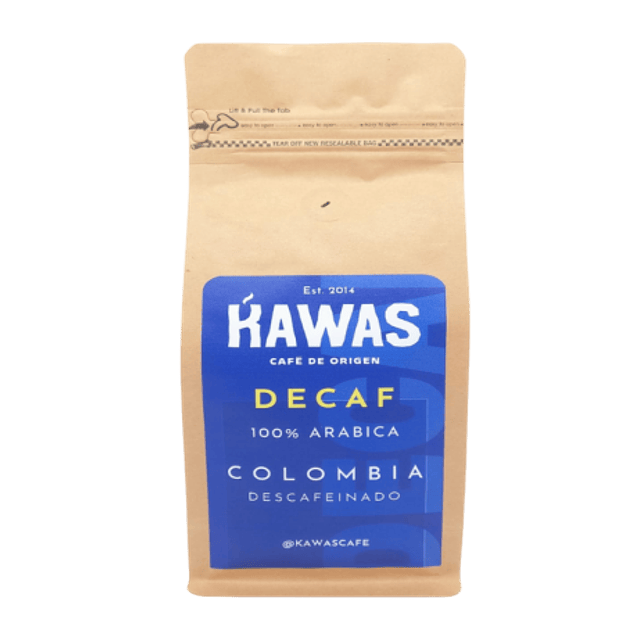 Cafe Descafeinado en Grano 250grs - Kawas