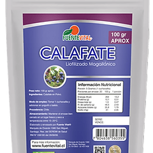 Calafate liofilizado en polvo 100 gr Fuente vital