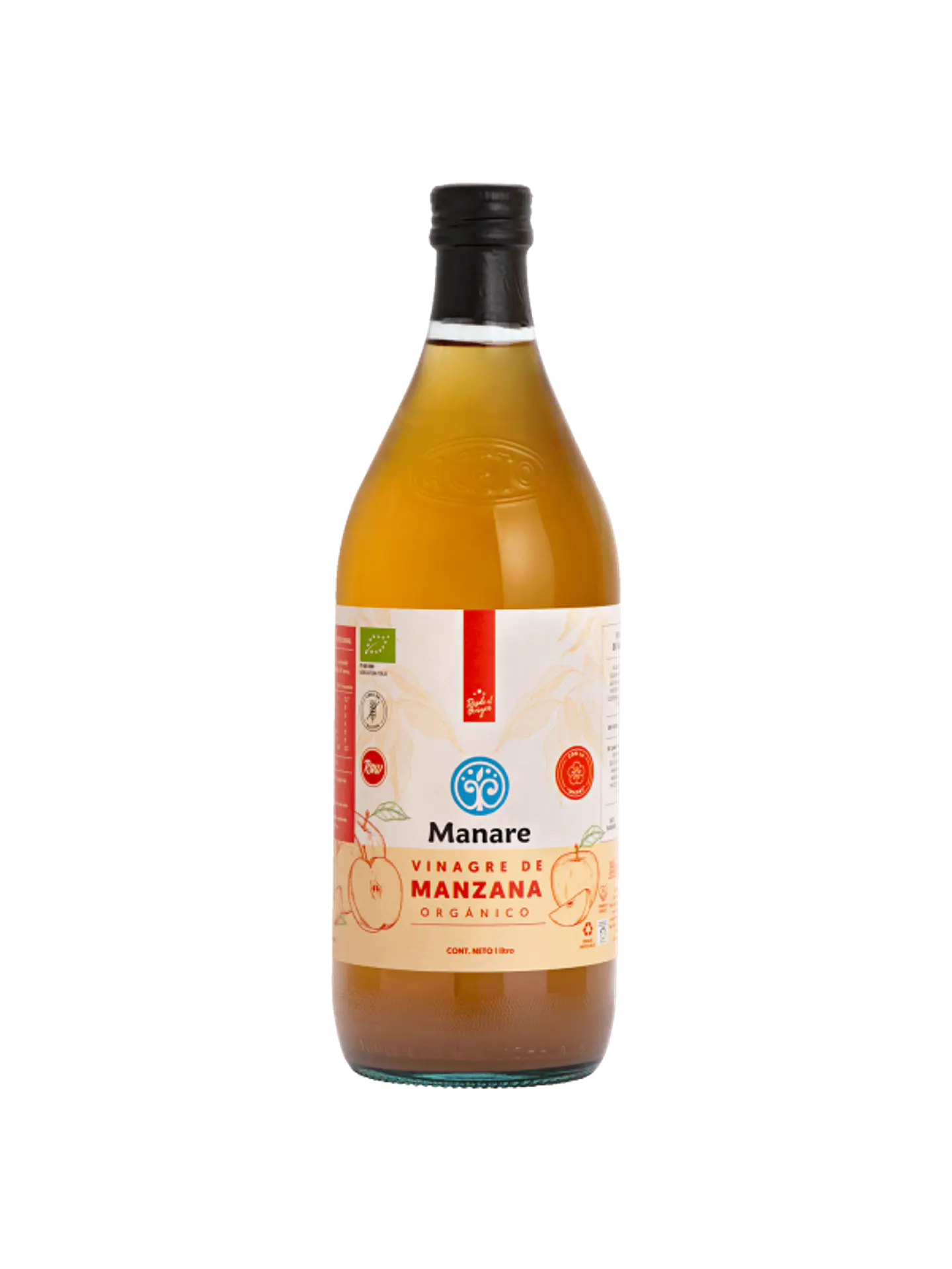 Vinagre de manzana orgánico 1 Lt Manare 1