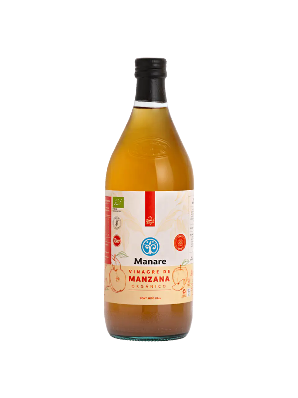 Vinagre de manzana orgánico 1 Lt Manare 1