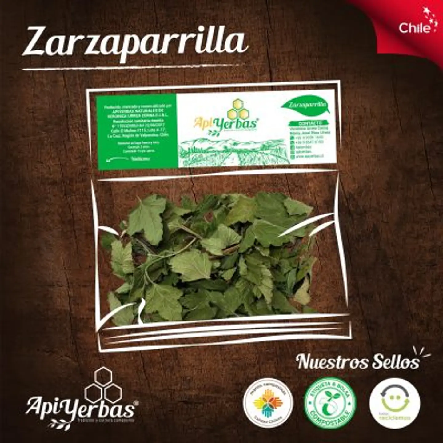 Zarzaparrilla 15Gr Apiyerbas 1