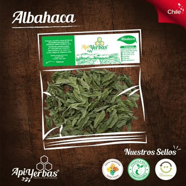 Albahaca 15gr  Apiyerbas