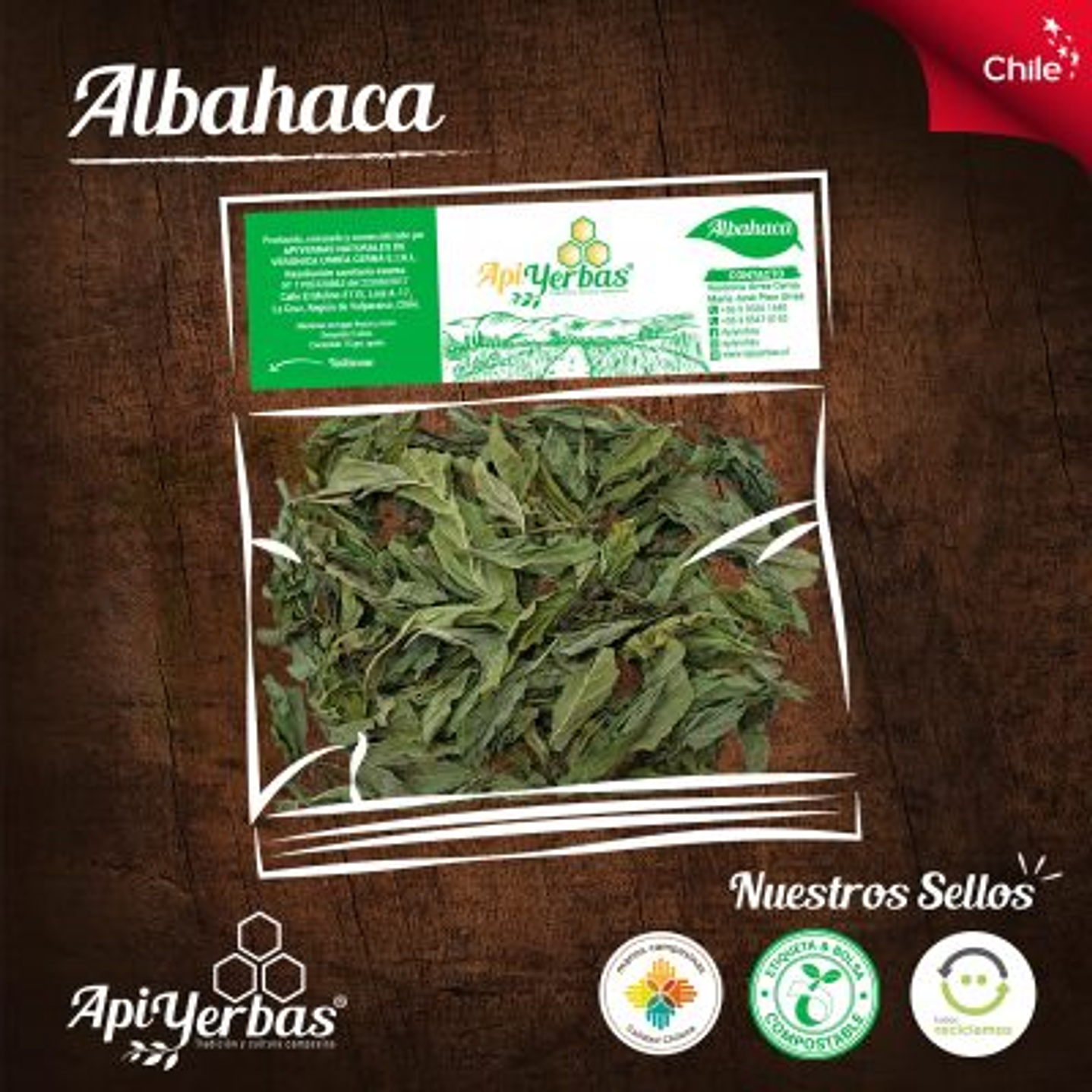 Albahaca 15gr  Apiyerbas 1