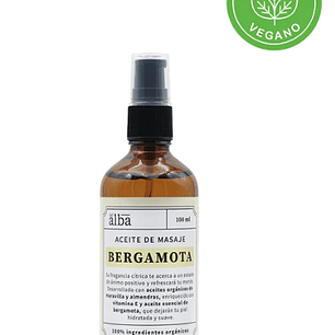 Aceite de masaje Bergamota organico 100ml Del Alba