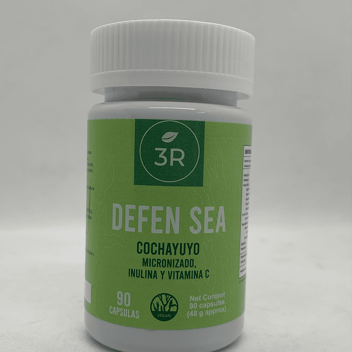 Cochayuyo con vitamina C Defen Sea 90 cápsulas 3R 1