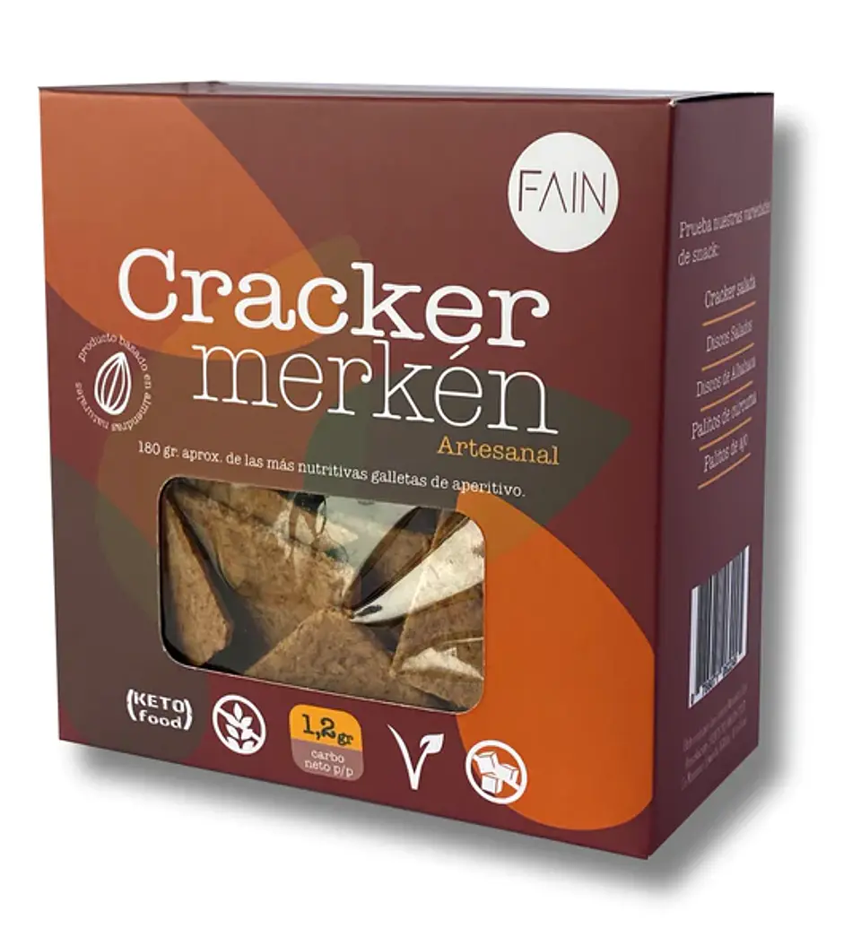Fain - Cracker Keto con Merken 150grs 1