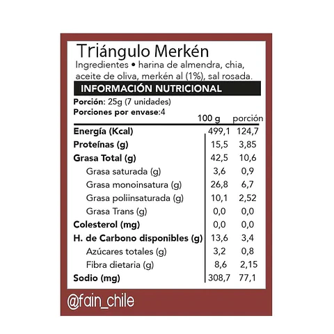 Fain - Cracker Keto con Merken 150grs
