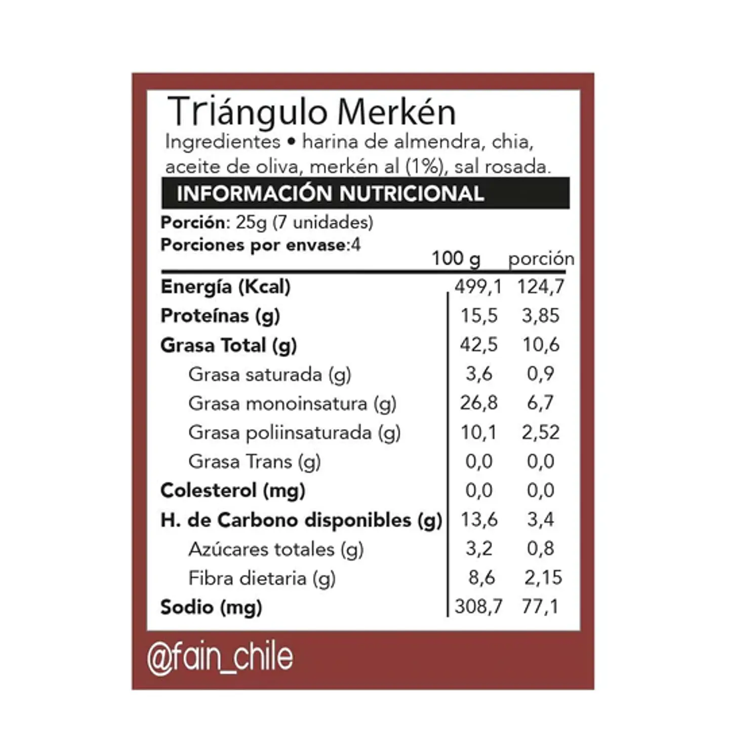 Fain - Cracker Keto con Merken 150grs 2