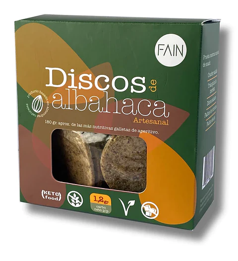 Fain - Discos de Albahaca Keto 150grs