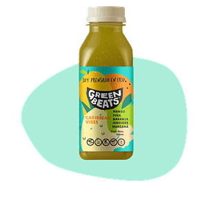  Green Beats - Jugo 100% Natural Caribbean Vibes 330ml