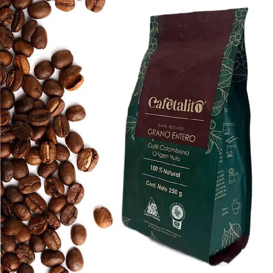 Cafetalito - Cafe en grano 250g 1