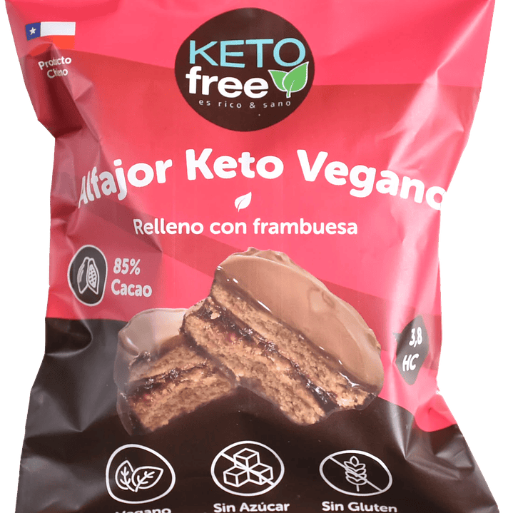 KetoFree - Alfajor Keto Frambuesa 70g 1