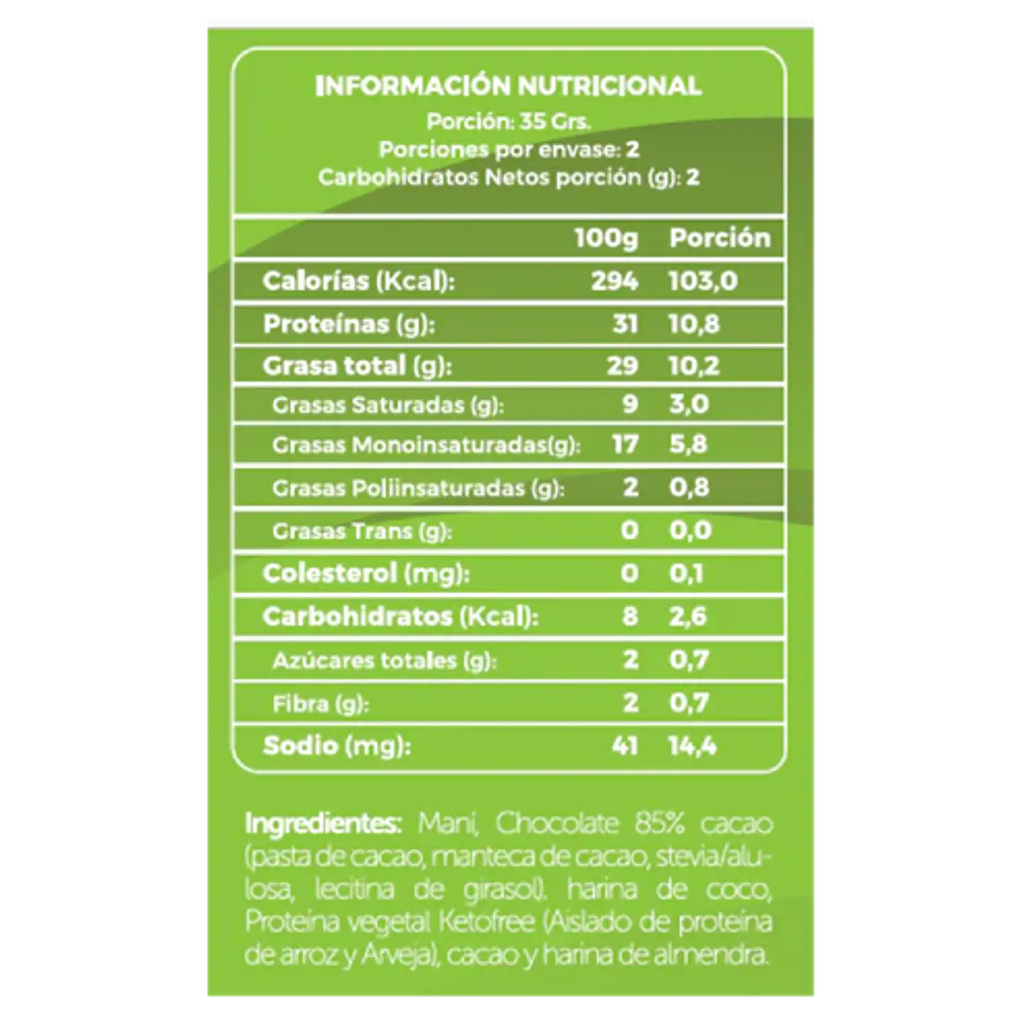 KetoFree - Energy ball Keto 2u 70gr 2