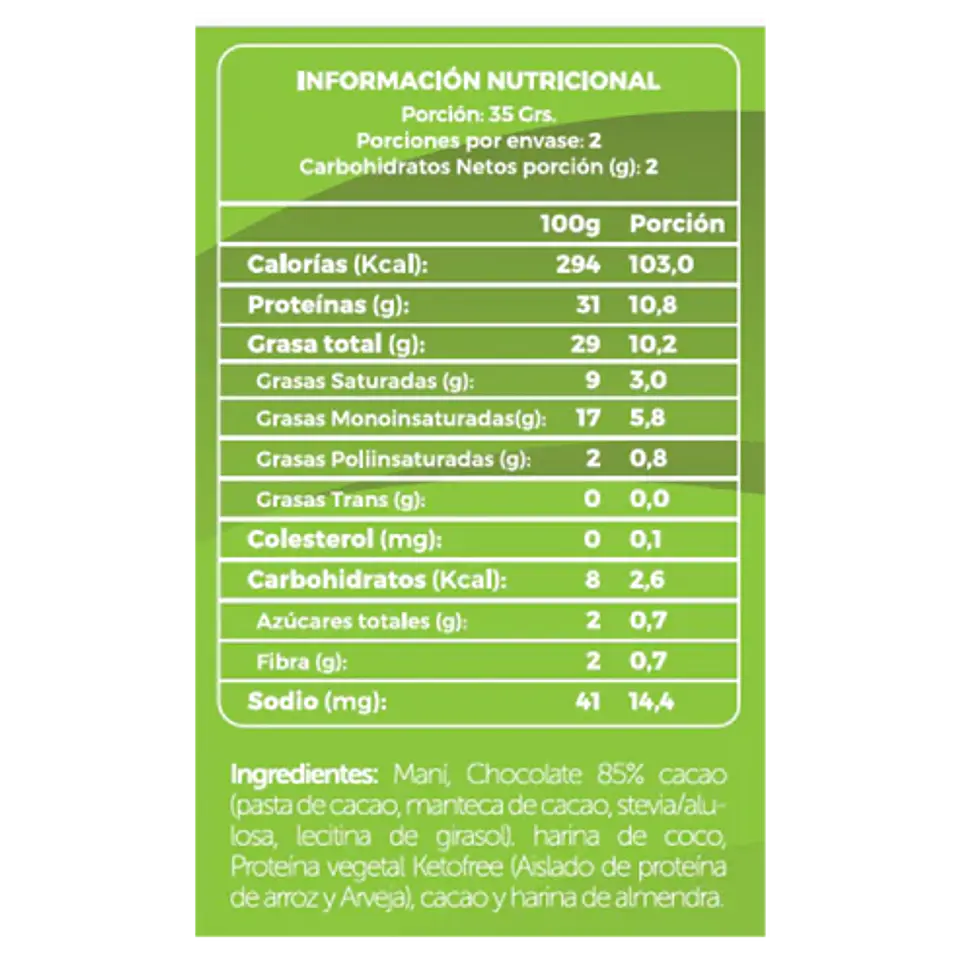 KetoFree - Energy ball Keto 2u 70gr 2