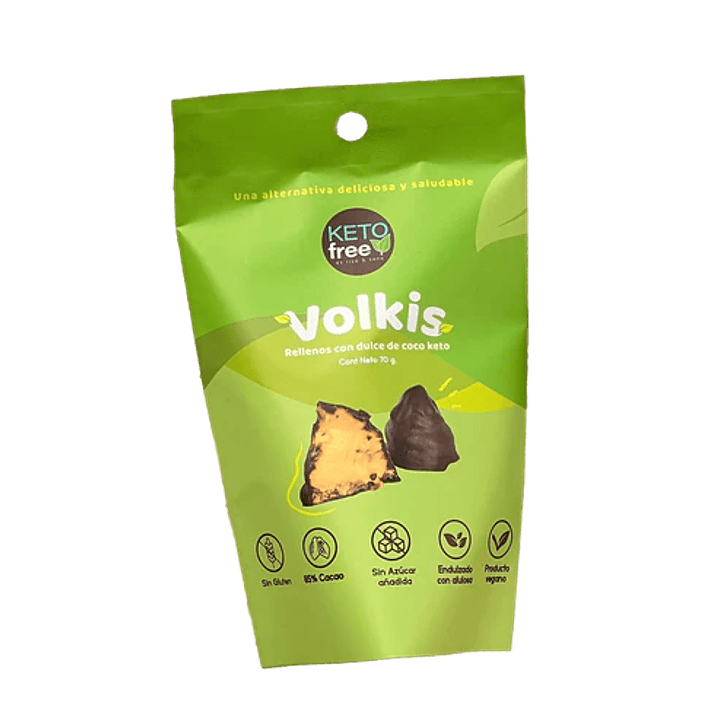 KetoFree - Volkis con dulce de coco 70gr 1