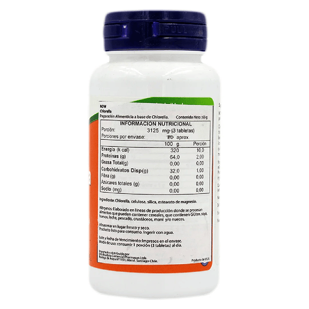 Chlorella 1000 mg 63 g now