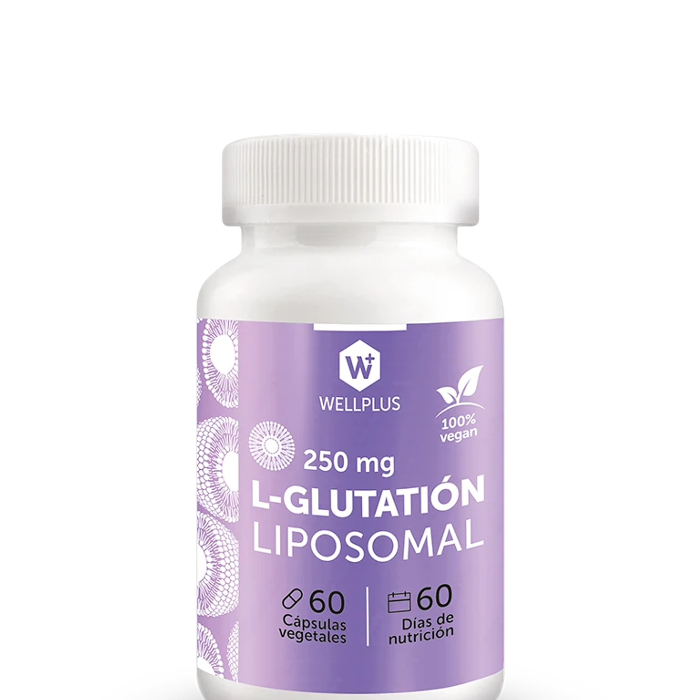 L-Glutatión Liposomal 60 cápsulas Wellplus 1