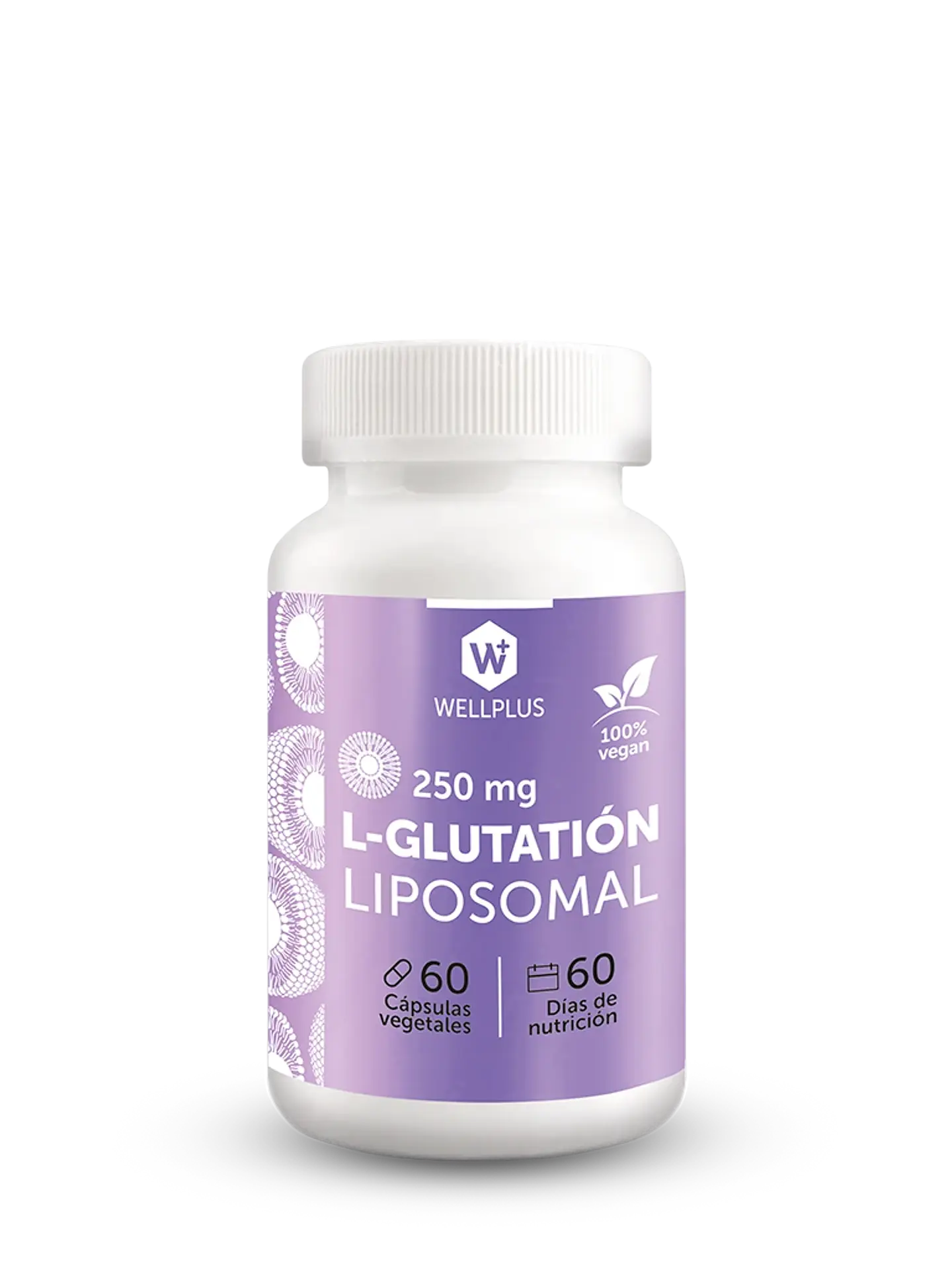 L-Glutatión Liposomal 60 cápsulas Wellplus 1