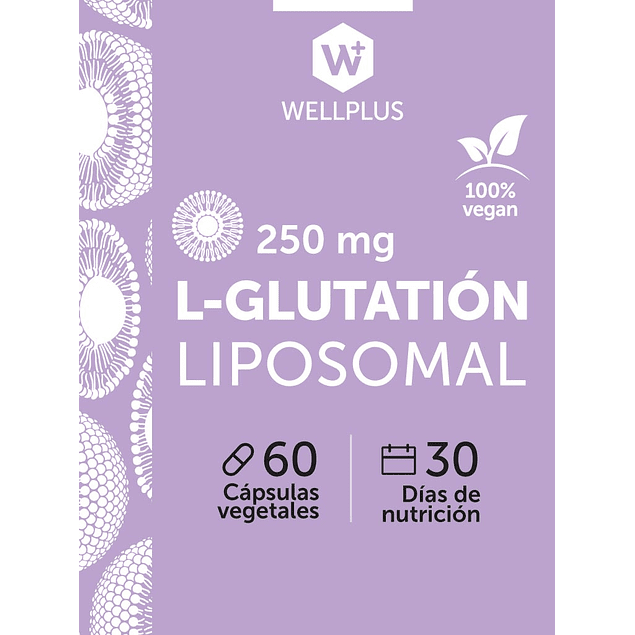 L-Glutatión Liposomal 60 cápsulas Wellplus