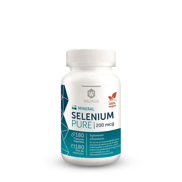 Selenium Pure 180 cápsulas Wellplus