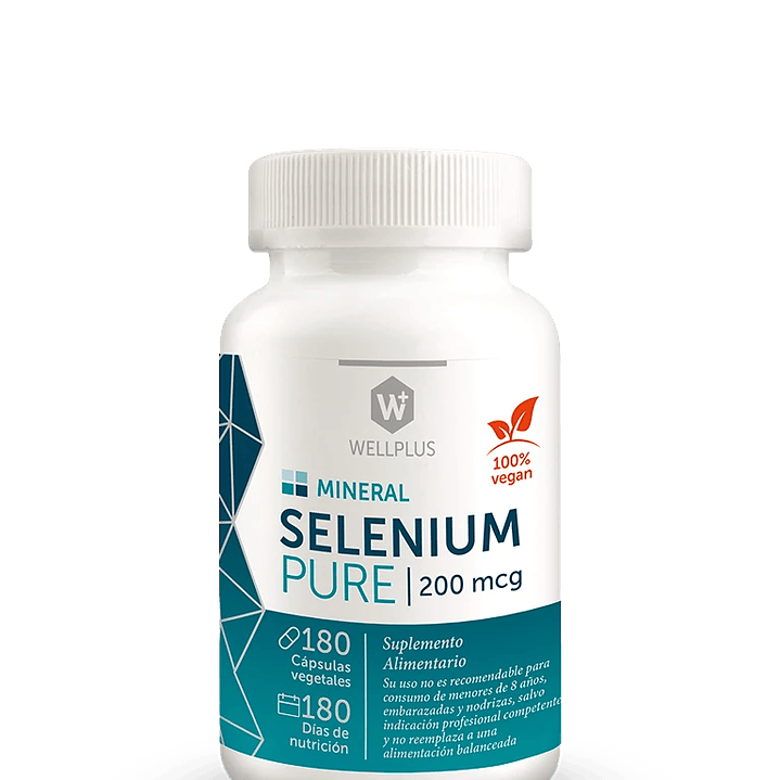 Selenium Pure 180 cápsulas Wellplus 1