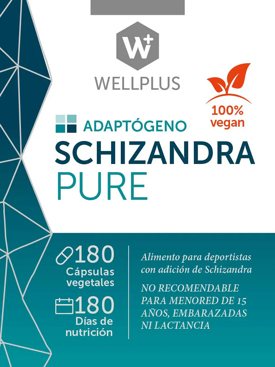 Schizandra Pure 180 cápsulas Wellplus 3