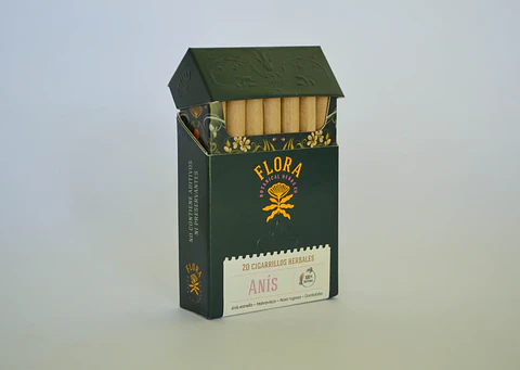 Flora - Cajetilla 20 Cigarrillos herbales Anis 