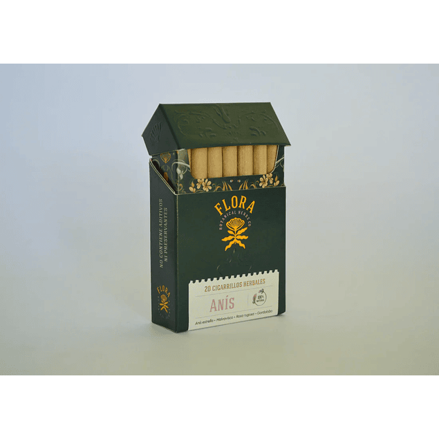 Flora - Cajetilla 20 Cigarrillos herbales Anis 