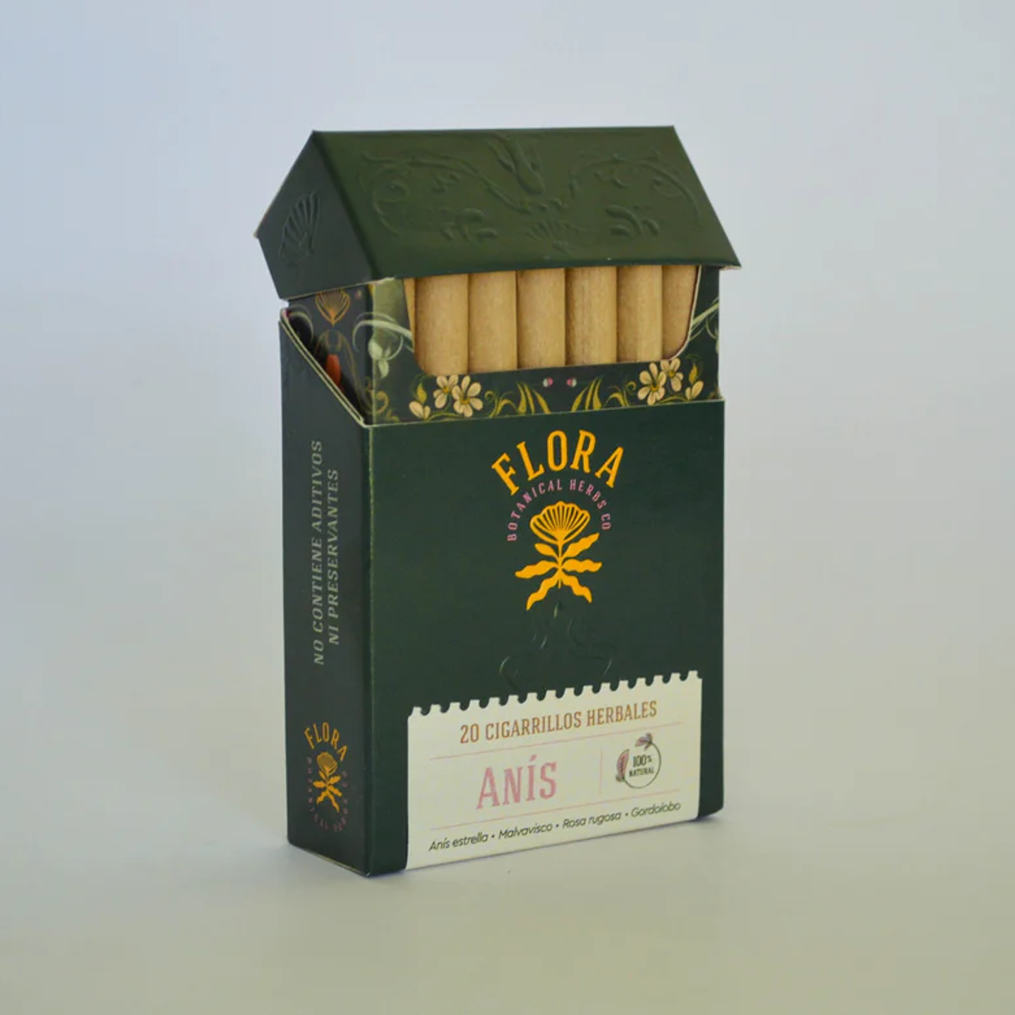 Flora - Cajetilla 20 Cigarrillos herbales Anis  1