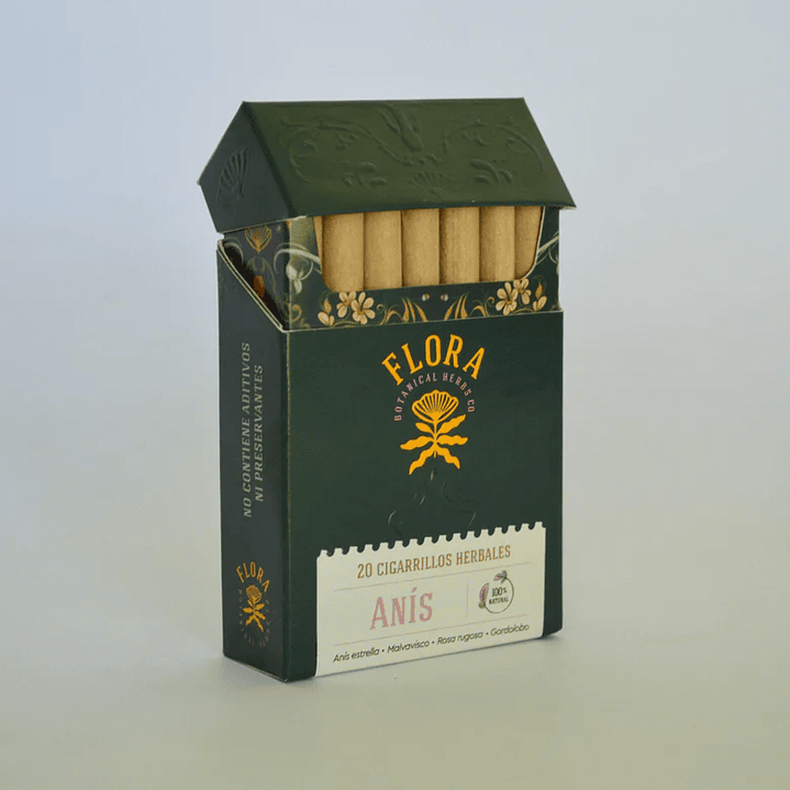 Flora - Cajetilla 20 Cigarrillos herbales Anis  1