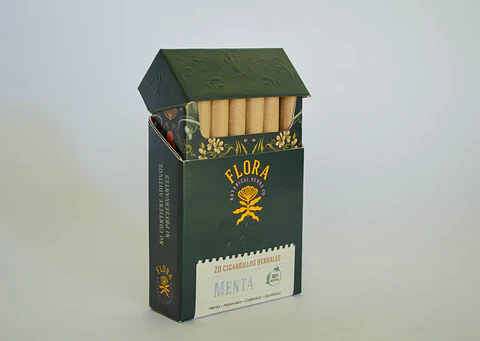 Flora - Cajetilla 20 Cigarrillos herbales Menta